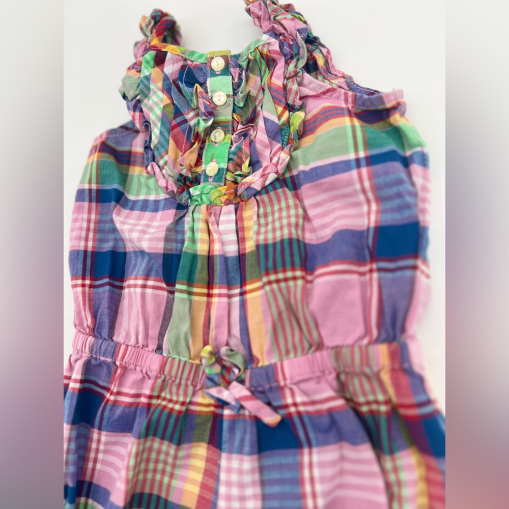 Ralph Lauren Baby Girl Multicolor Romper One Piece 6 Months - Picture 2 of 5